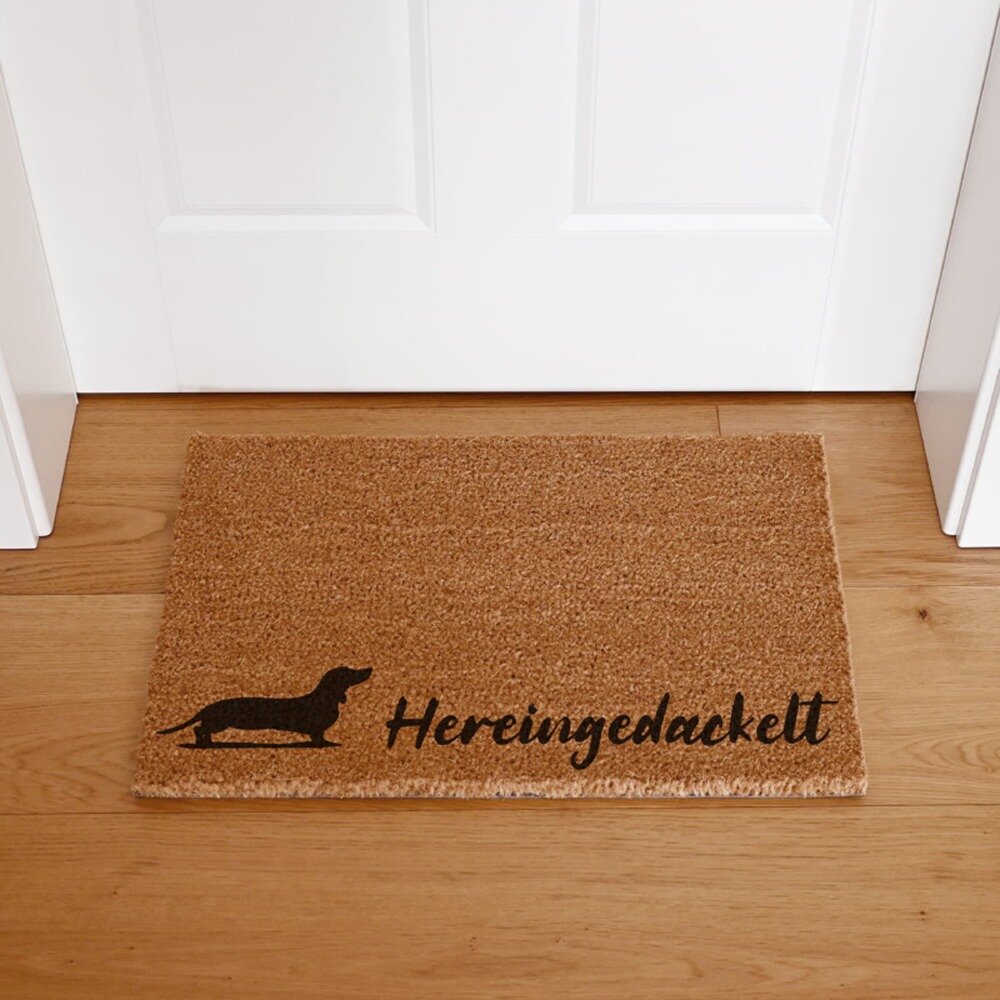 Kokos Fußmatte mit Aufdruck, INTERLUXE Home Accessoires