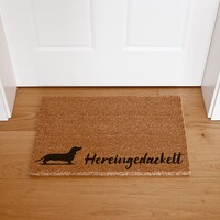 Kokos Fußmatte mit Aufdruck, INTERLUXE Home Accessoires