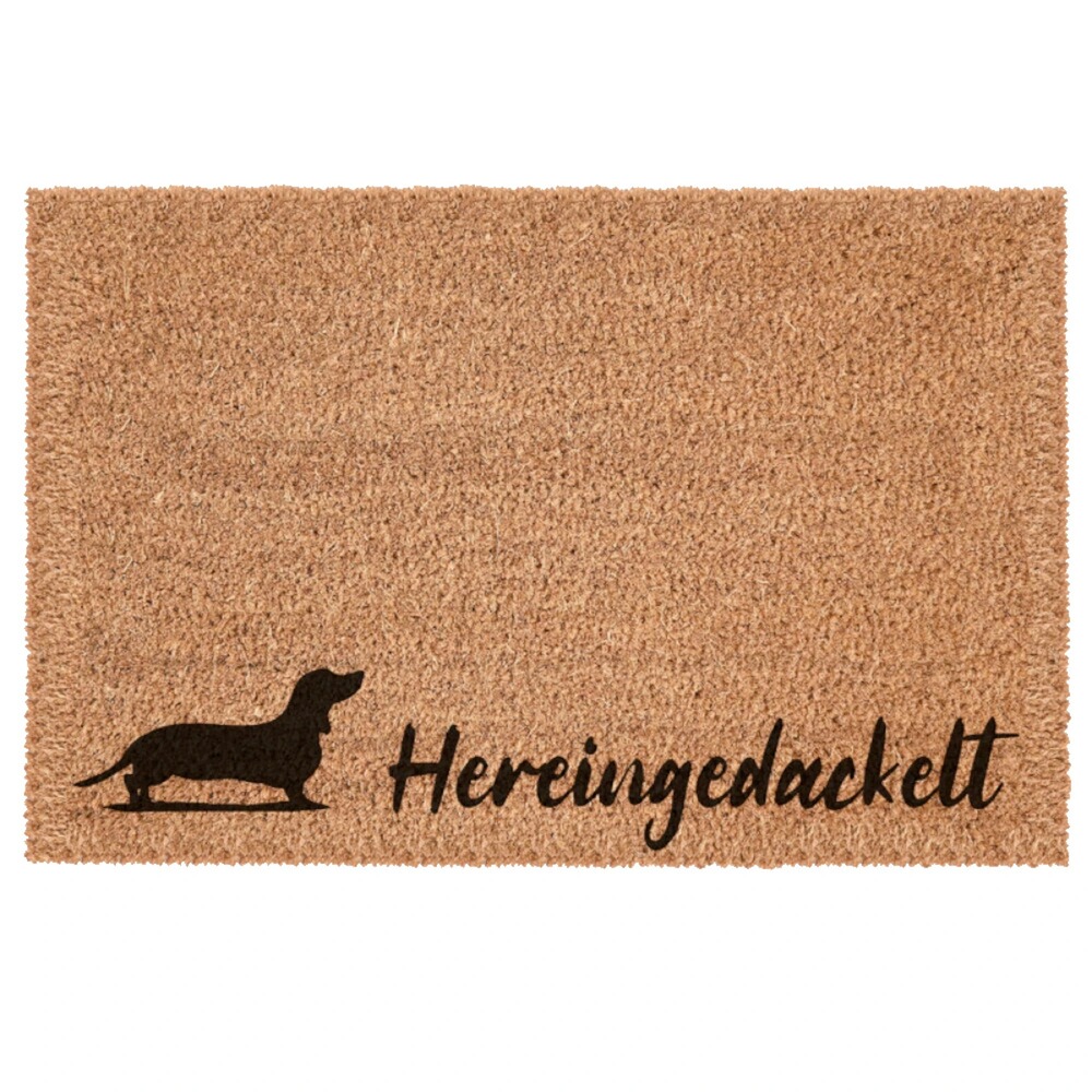 Kokos Fußmatte mit Aufdruck