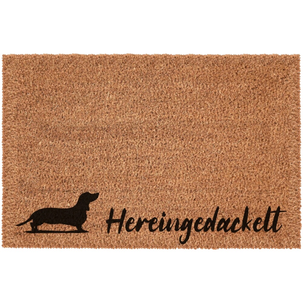 Kokos Fußmatte mit Aufdruck