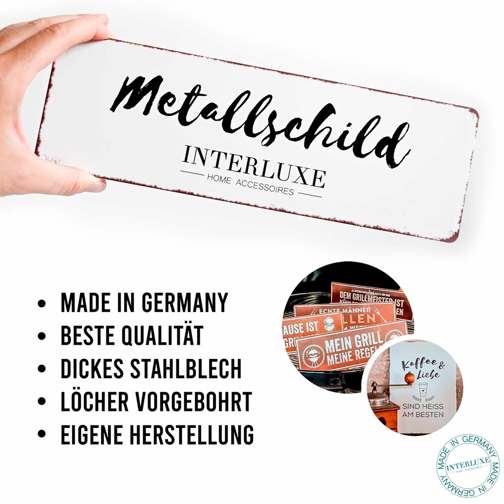 Dekoschild – Willkommen – ich hoffe du magst Hunde!, INTERLUXE Home Accessoires