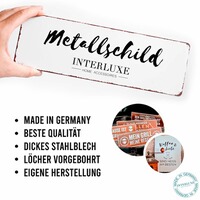 Dekoschild – Willkommen – ich hoffe du magst Hunde!, INTERLUXE Home Accessoires