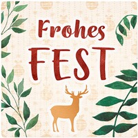 Dekoschild "Frohes Fest", INTERLUXE Home Accessoires