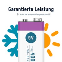 Akku Li-Ion 9V E-Block – 1 Stück, Ansmann