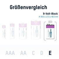 Akku Li-Ion 9V E-Block – 1 Stück, Ansmann
