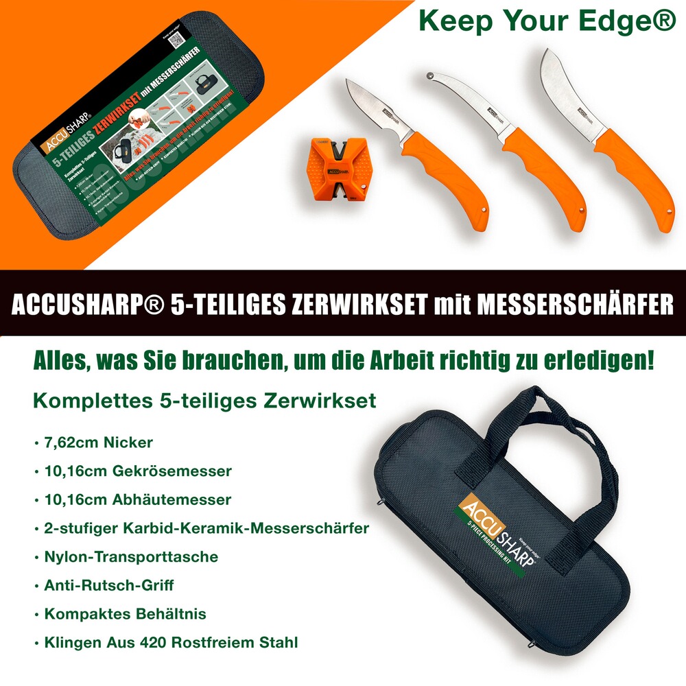 Zerwirk-Set, 5-tlg. in Tasche, Accusharp