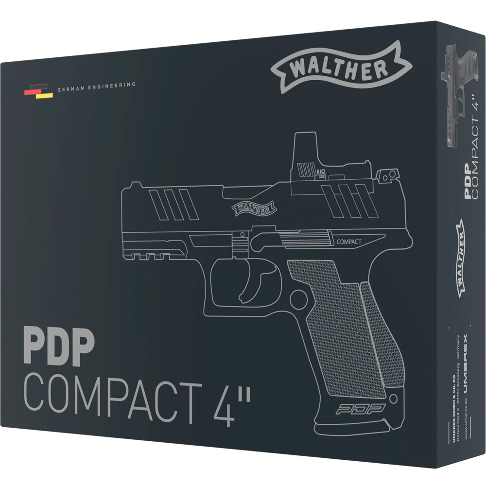 Airsoft Pistole PDP Compact 4" CO2 – Set, Walther