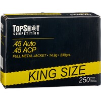 .45 ACP FMJ 14,9g/230grs., TOPSHOT Competition
