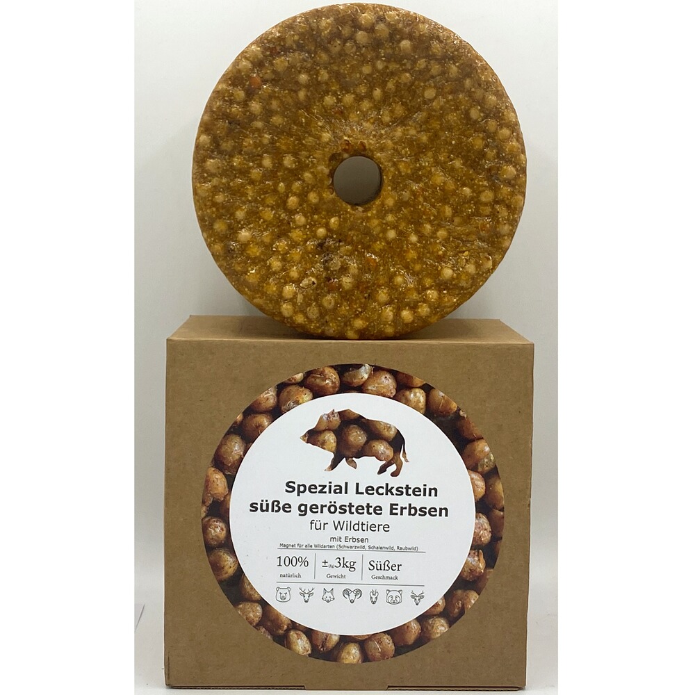 Spezial Leckstein süße geröstete Erbsen, Wildlutscher