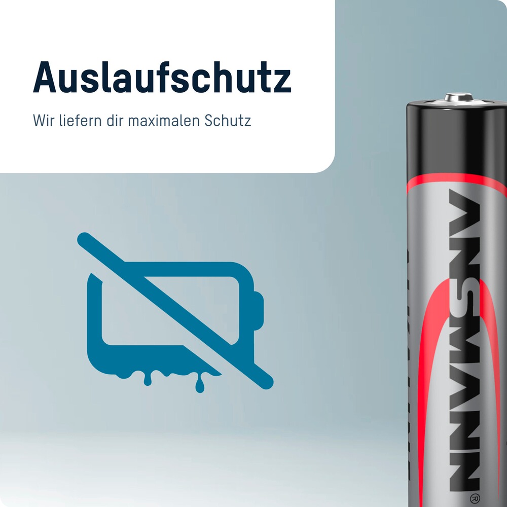 Batterien Alkaline Micro AAA 100 Stück, Ansmann
