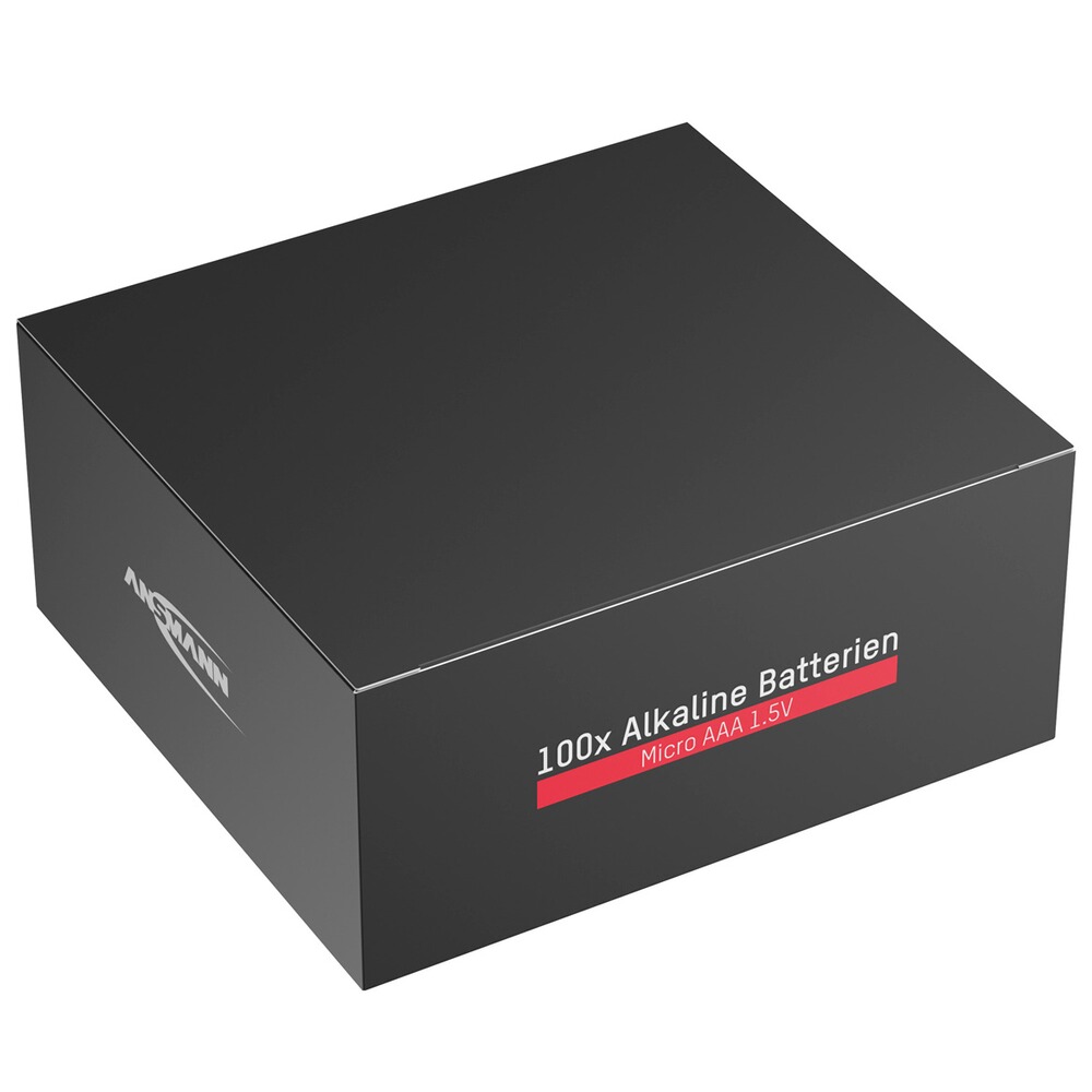 Batterien Alkaline Micro AAA 100 Stück, Ansmann