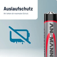 Batterien Alkaline Mignon AA – 100 Stück, Ansmann