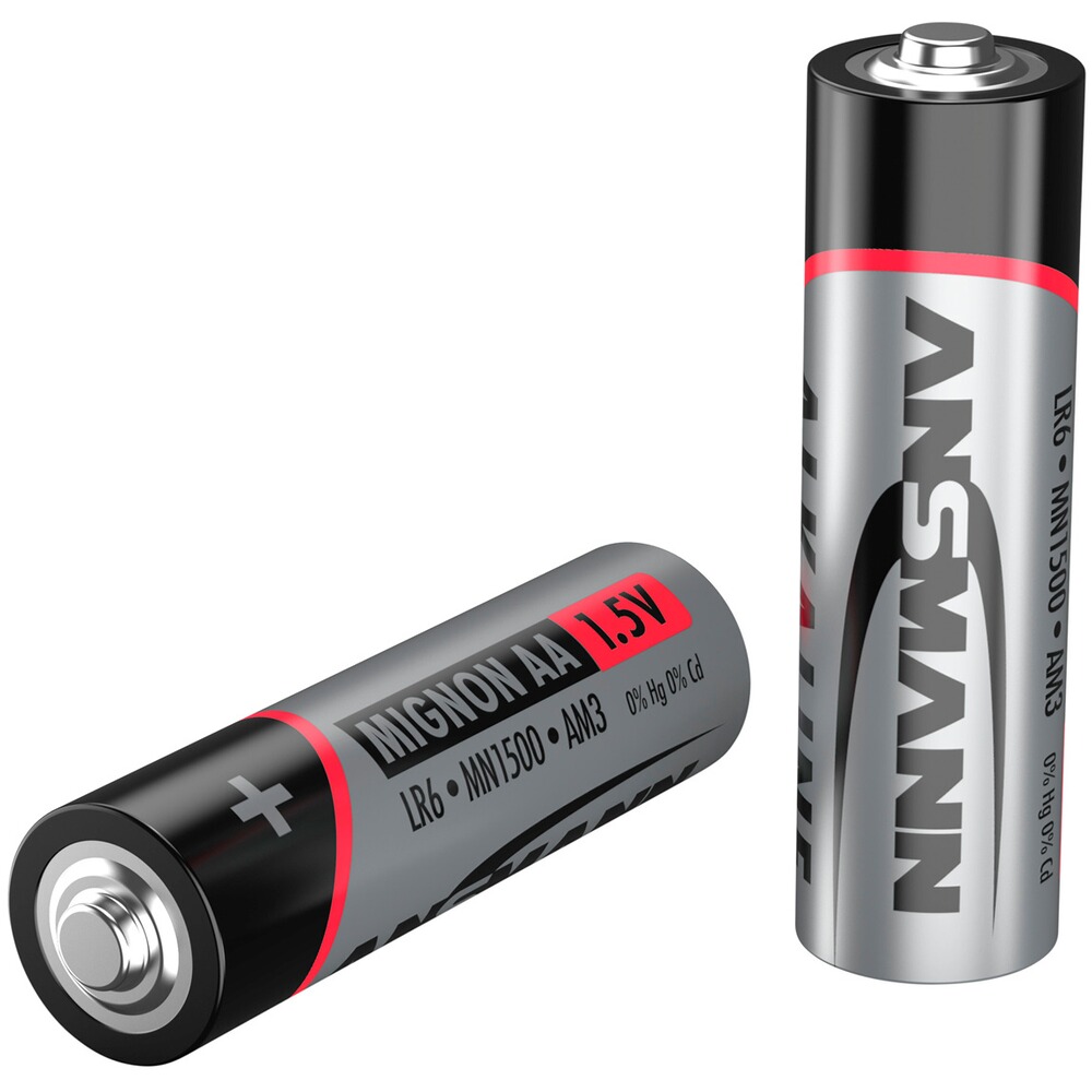 Batterien Alkaline Mignon AA – 100 Stück, Ansmann