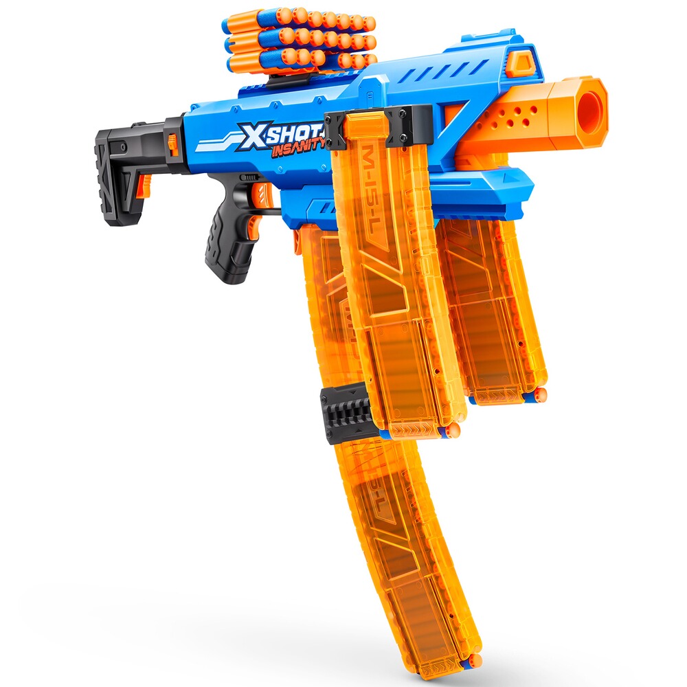 Dartblaster Insanity Clip Mania motorisiert, ZURU X-SHOT