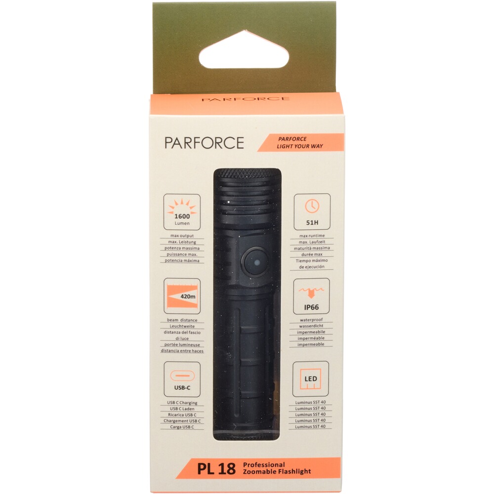 Taschenlampe PL 18 1600lm, Parforce