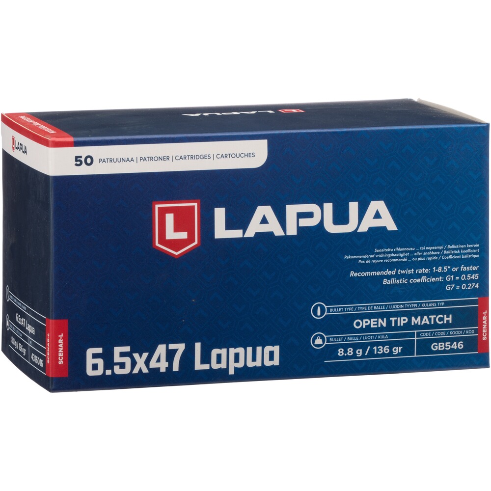 6,5x47 Lapua Scenar-L OTM 8,8g/136grs.