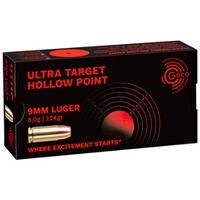 9 mm Luger Ultra Target HP 8,0g/124grs., Geco