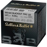 .300 AAC Blackout Vollmantel 9,55g/147grs., Sellier & Bellot