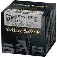 .300 AAC Blackout Subsonic Vollmantel 13g/200grs., Sellier & Bellot