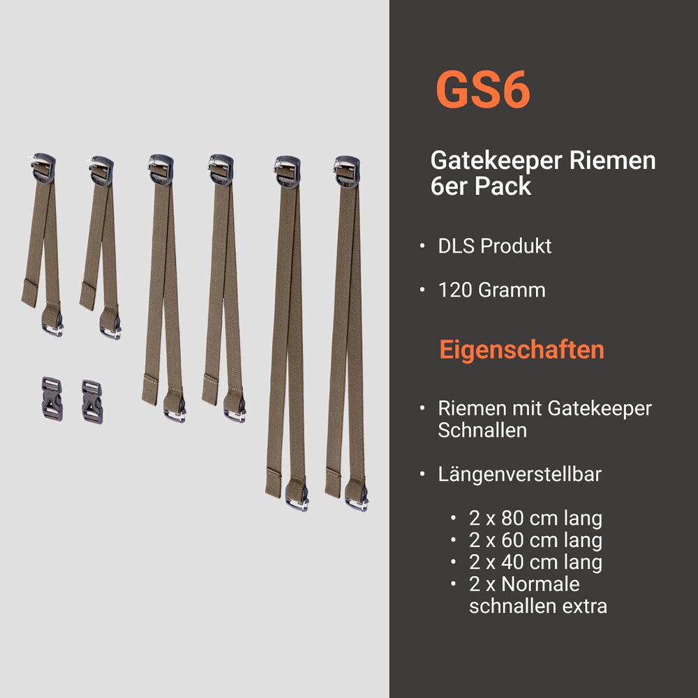 Gatekeeper Riemen mit Schnalle GS6, Vorn