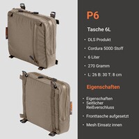 Tasche P6, Vorn