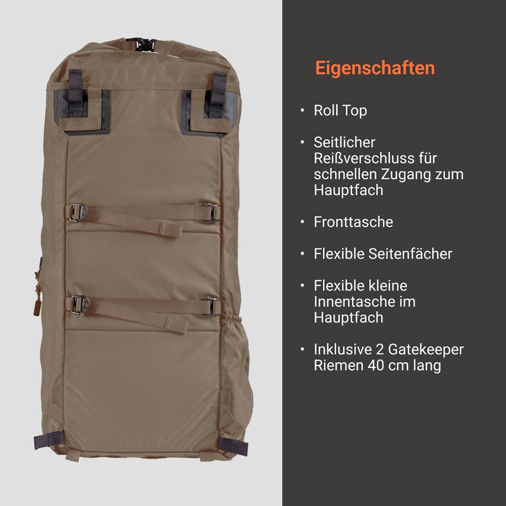 Rucksack B50, Vorn