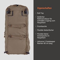 Rucksack B50, Vorn