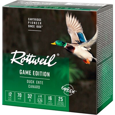 12/70 Game Edition Ente Steel 3,25mm 32g, Rottweil