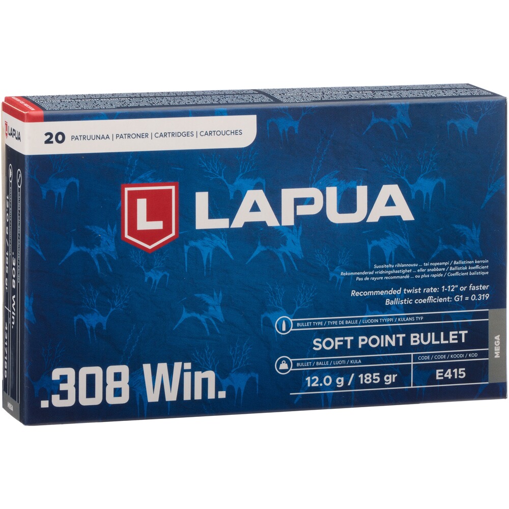 .308 Win. Mega Teilmantel SP 12g/185grs.