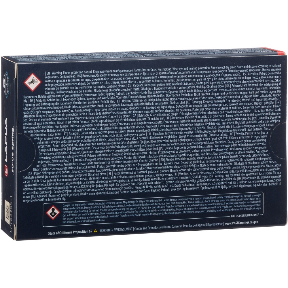 .30-06 Spr. MEGA Teilmantel SP 13g/200grs., Lapua