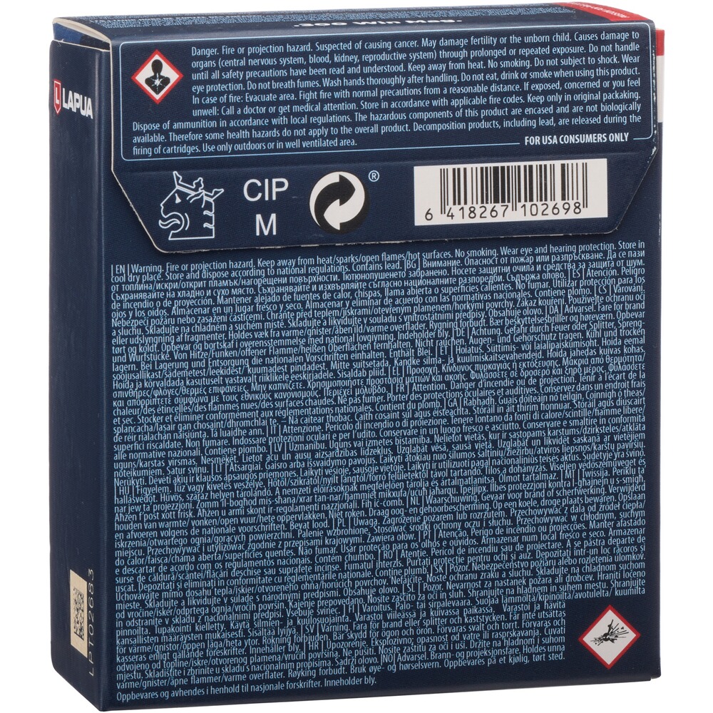 .300 Win. Mag. Mega Teilmantel SP 12g/185grs., Lapua