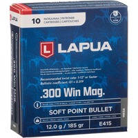 .300 Win. Mag. Mega Teilmantel SP 12g/185grs., Lapua