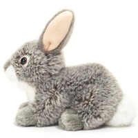 Plüschtier Hase liegend, 18 cm, Teddy