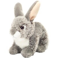 Plüschtier Hase liegend, 18 cm, Teddy