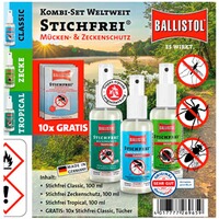 Insektenschutz Stichfrei Set Mücke und Zecke, BALLISTOL