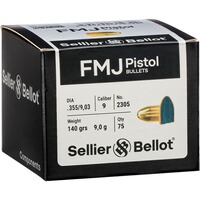 Geschosse .355 Vlm Rundkopf 9,0g/140grs., Sellier & Bellot