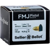 Geschosse .357 Vlm Rubdkopf 10,2g/158grs., Sellier & Bellot