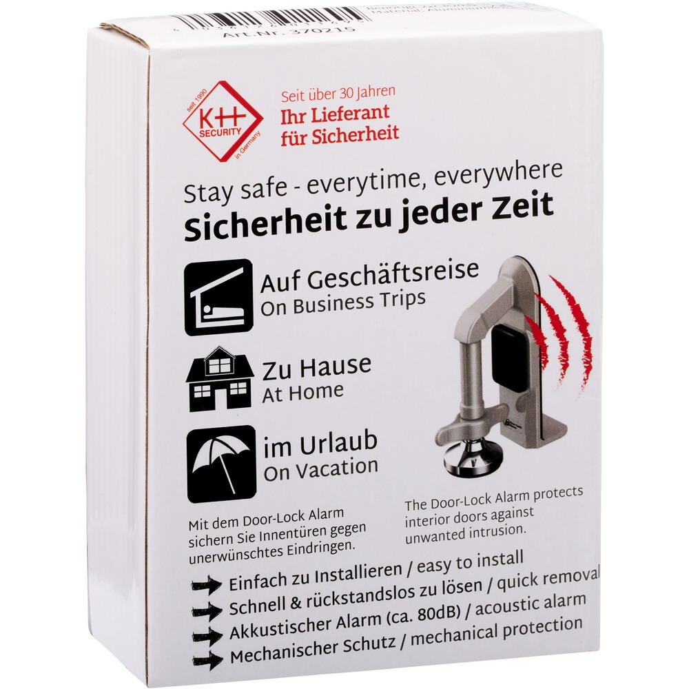 Einbruchschutz Door-Lock mit Alarm, KH-Security