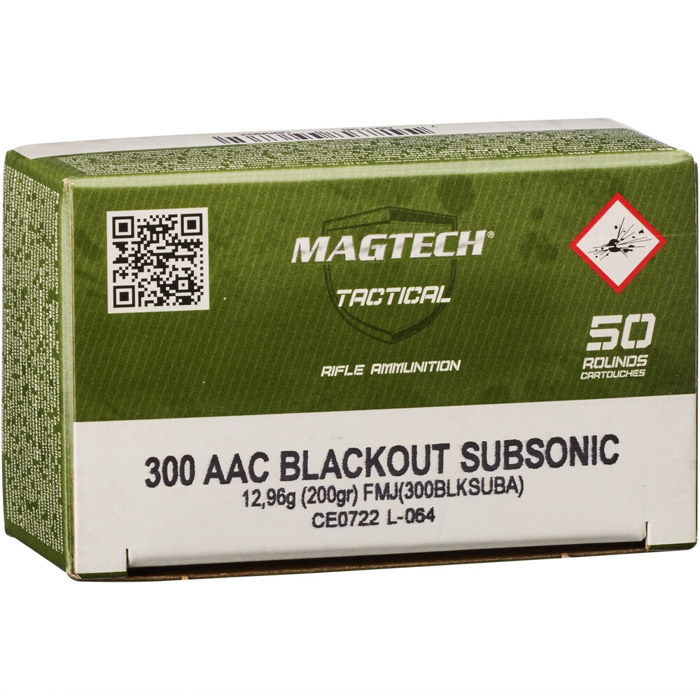 .300 Blackout Subsonic FMJ 13g/200grs.
