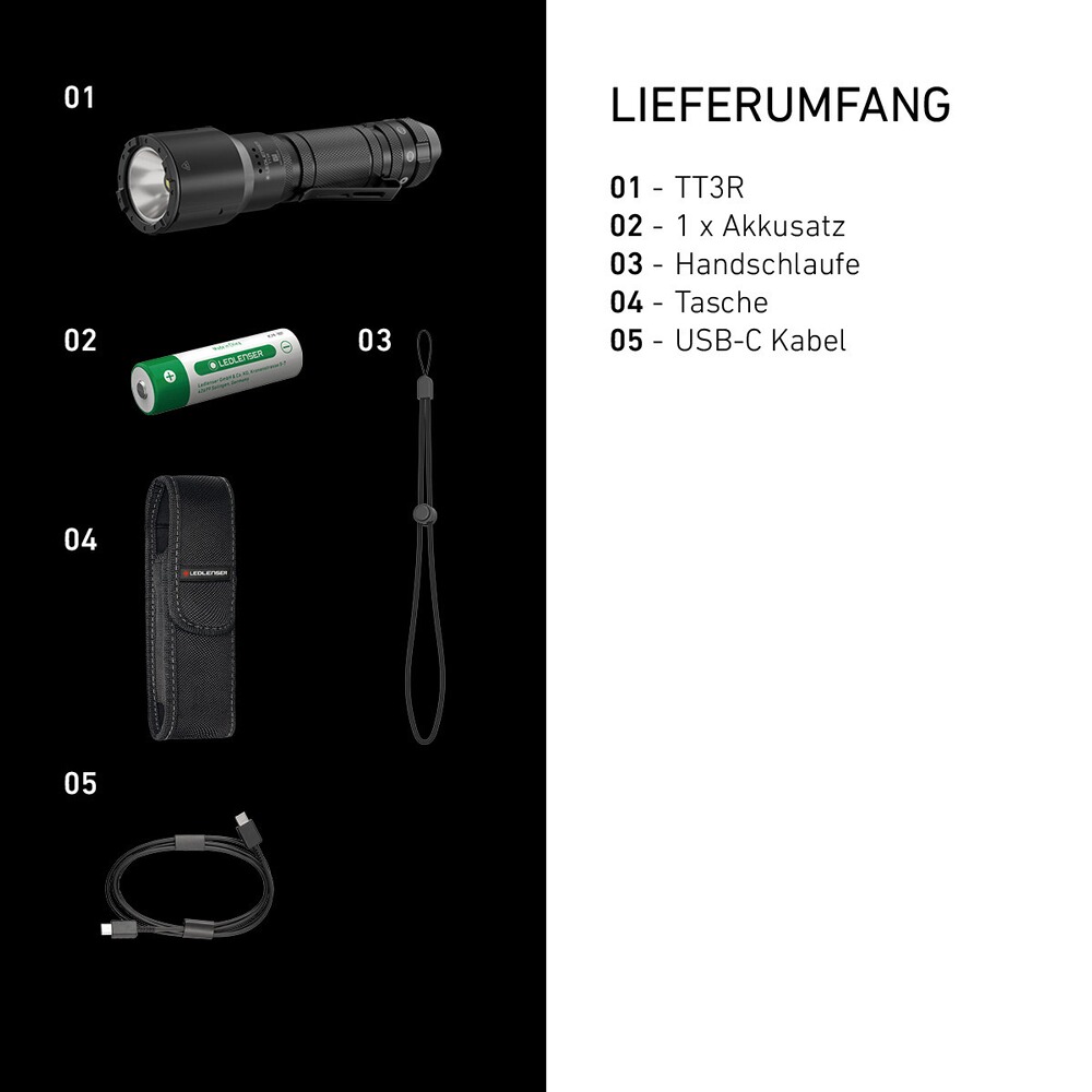 Taschenlampe TT3R, Ledlenser