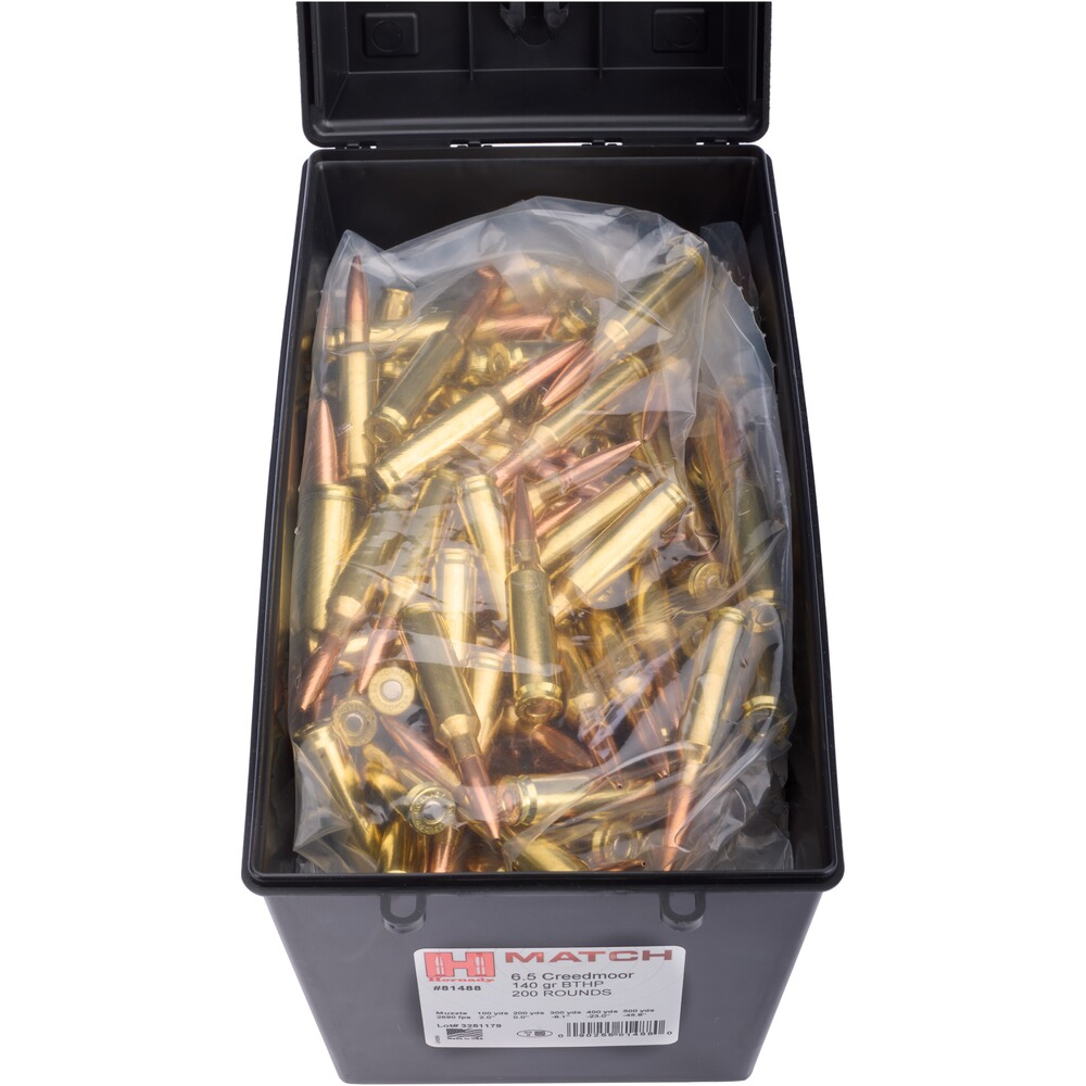 6,5 Creedmoor Match BTHP 9,1g/140grs. 200 Stück, Hornady