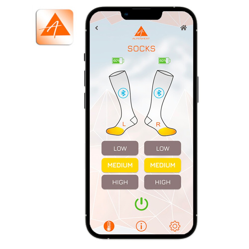 Heizsocken Fire-Socks AJ27-APP, Alpenheat