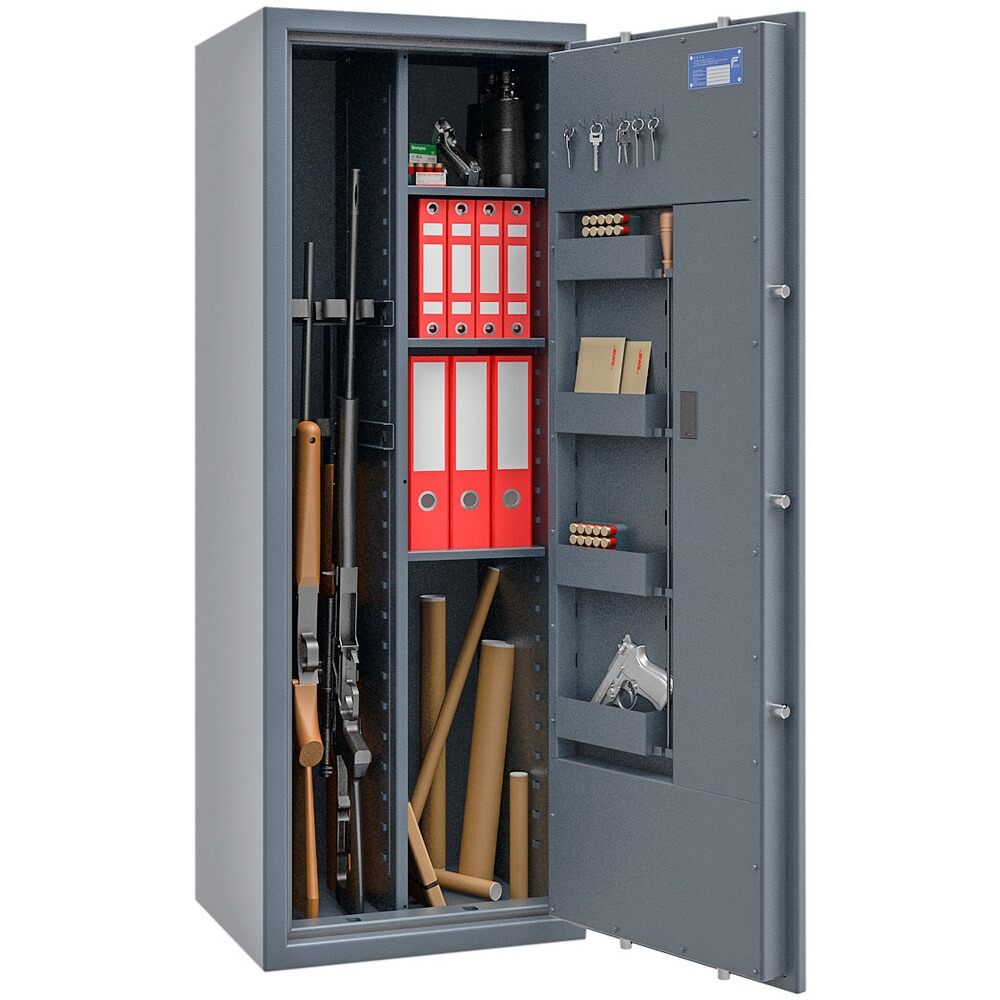 Stahlschrank St. Gallen WF MAX Kombi Klasse 1 – für bis 7 Langwaffen, ISS