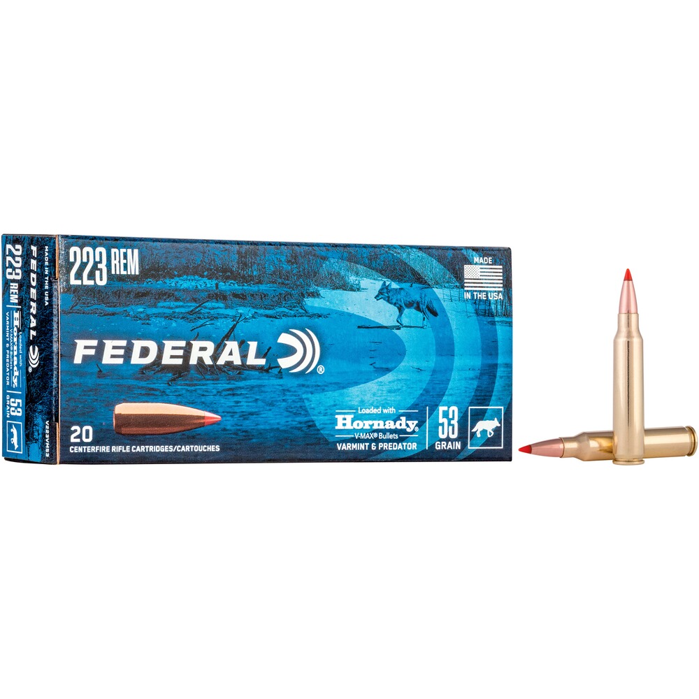 .223 Rem. Varmint & Predator V-Max 3,4g/53grs., Federal Ammunition