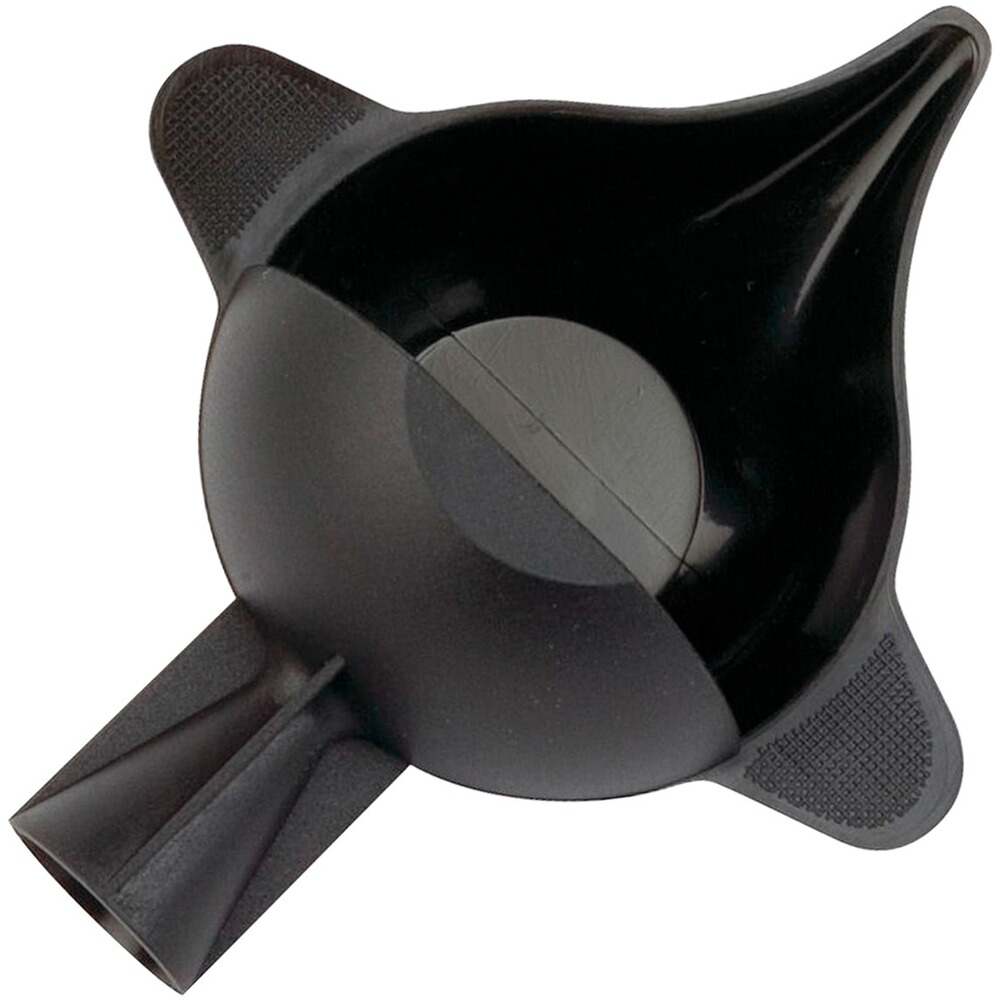 Pulverpfanne mit Trichter