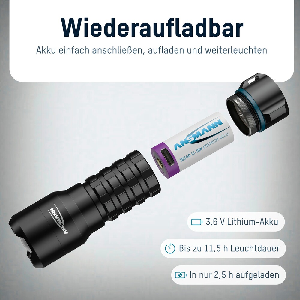 Taschenlampe Survival TS450RF, Ansmann