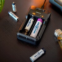 Ladegerät Lithium 2 & 2x Type 3500 Akkus, Ansmann