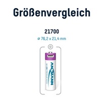 Akku 21700 5000 mAh mit Ladebuchse, Ansmann