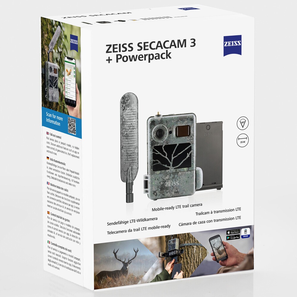 Wildkamera Secacam 3 LTE + SC3 Power Pack – Set, ZEISS