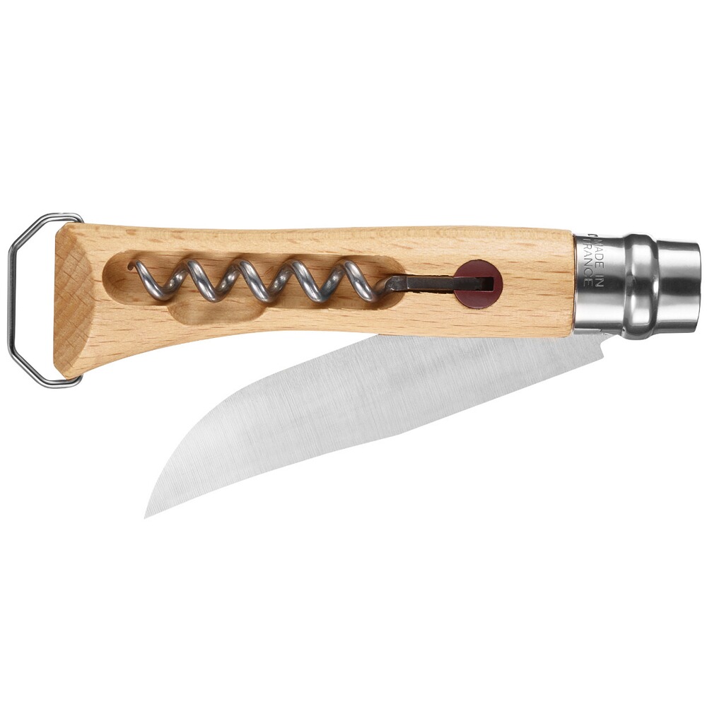 Messer No 10 mit Korkenzieher, Opinel